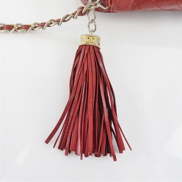 CHANEL Burgundy Quilted Crossbody Bag - Picture 9 of 16